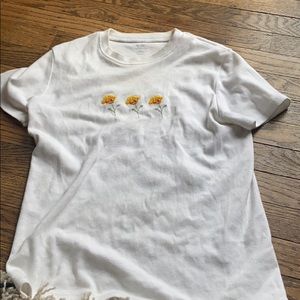 brandy melville poppy flower top